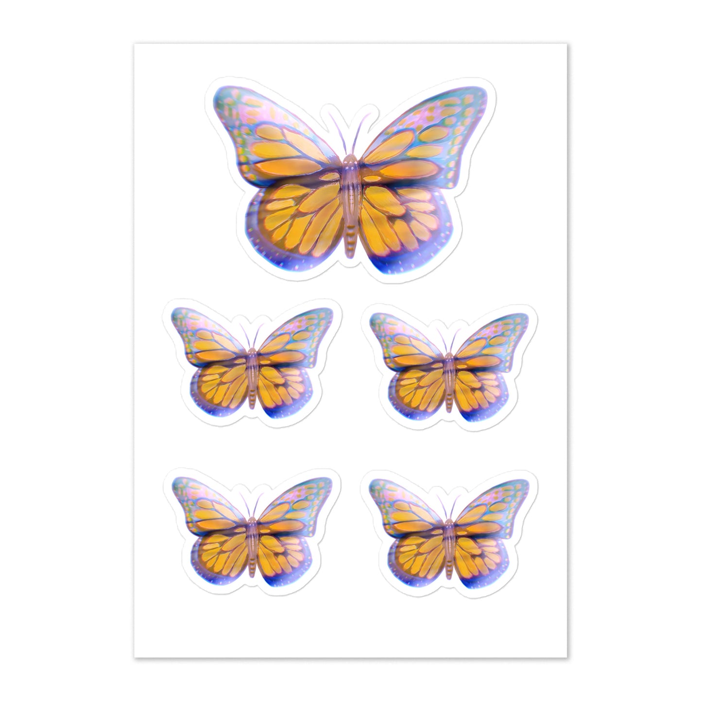 5 Papillon Stickers